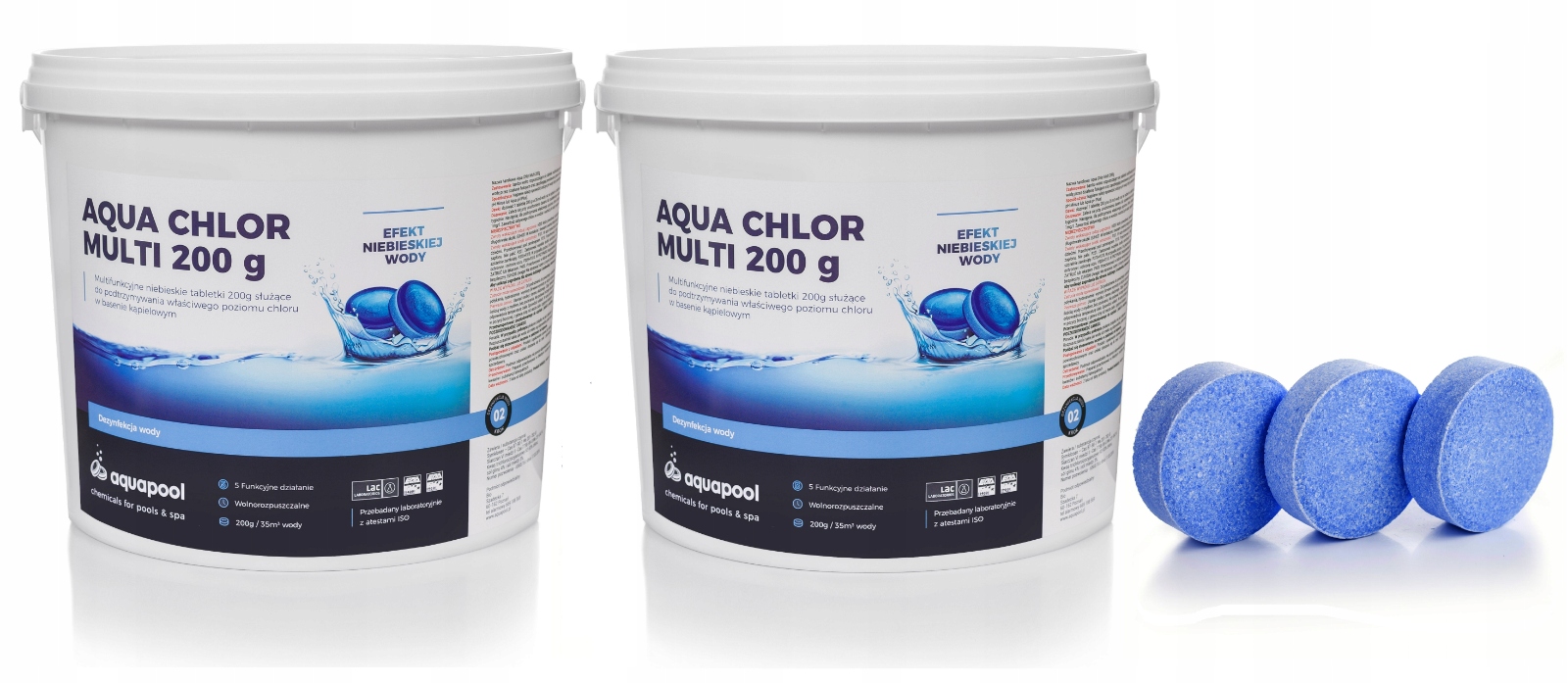 

Chlor Tabletki Blue 6w1 200g Do Basenów 2x 5kg