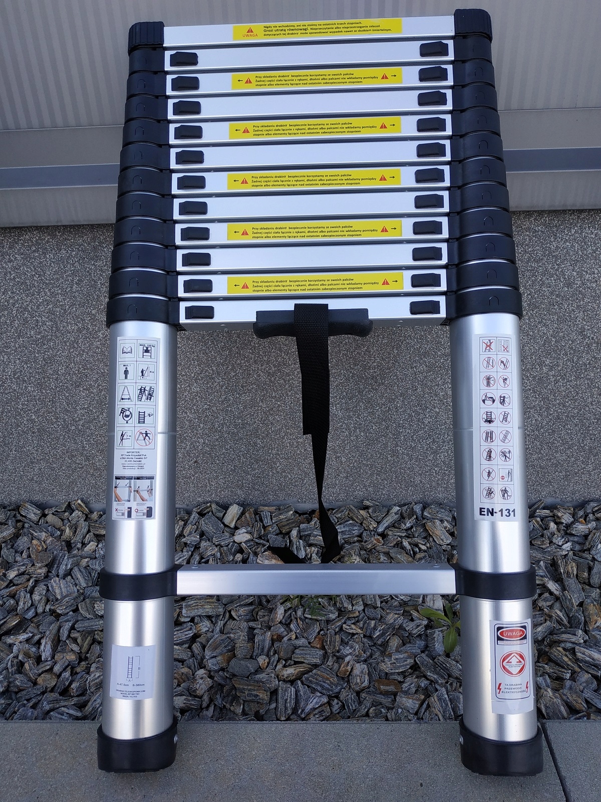 DRABINA TELESKOPOWA 3,8 M+ POKROWIEC Marka Kp Tools Professional