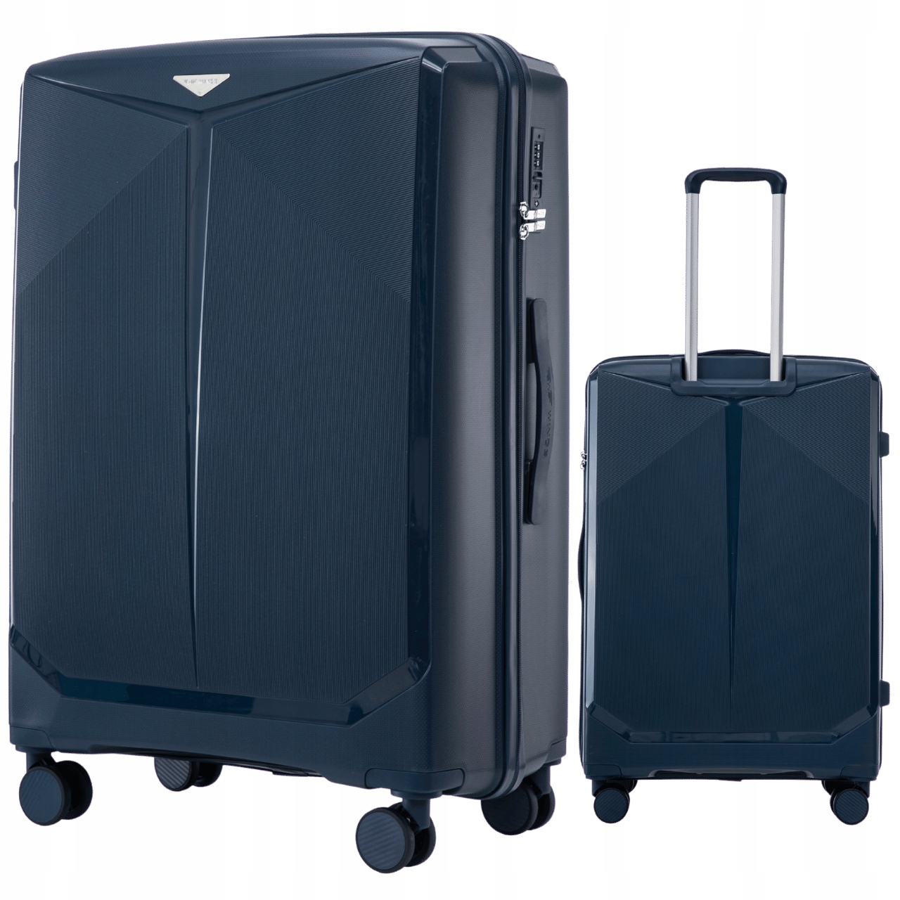 Velký cestovní kufr z Polypropylenu, Tsa zámek, Zavazadlo na 4 kolečkách Wings