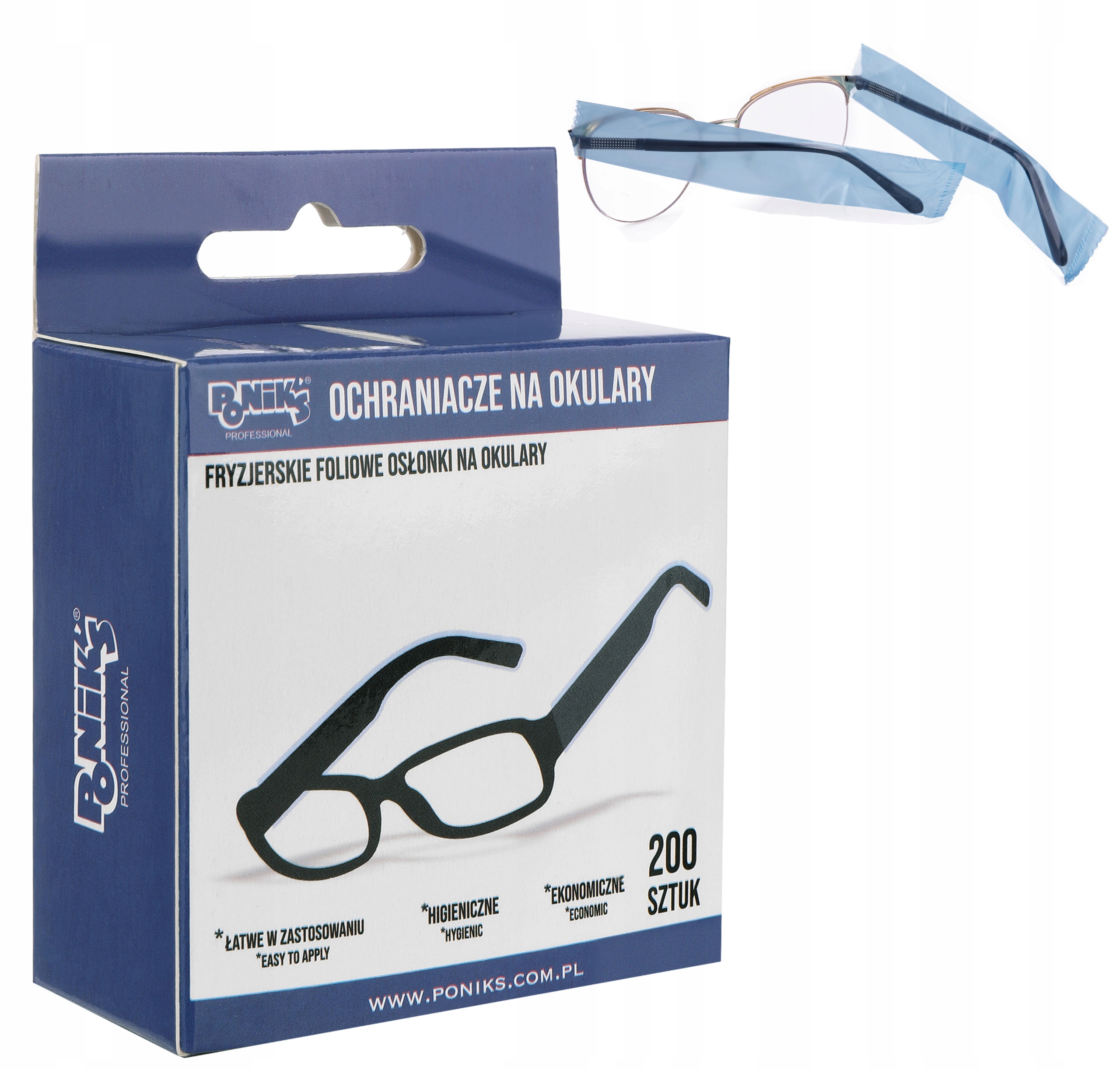 PONIKS OSŁONKI OCHRANIACZE NA OKULARY 200SZT HO001