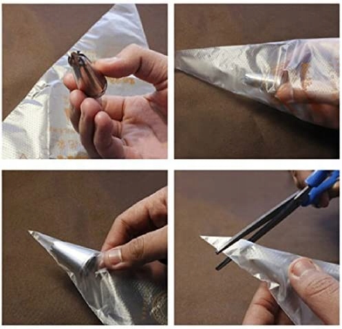 RĘKAW WOREK CUKIERNICZY MASZYNKA DO LUKRU KREMU CIASTA TORTÓW 100szt M #65 Materiał dominujący tworzywo sztuczne