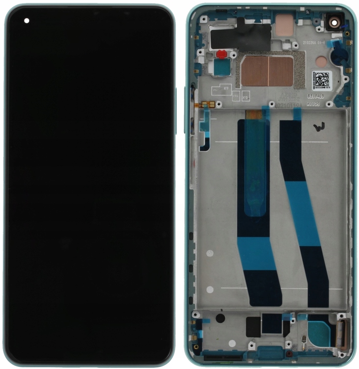 Org LCD displej Xiaomi Mi 11 Lite 5G Zelený (green) S Rámečkem