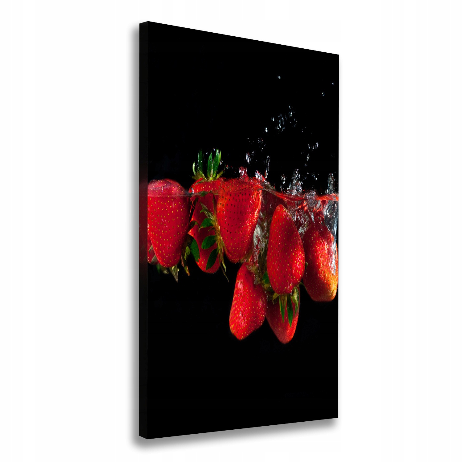 

Foto obraz na płótnie Truskawki w wodzie 60x120 cm
