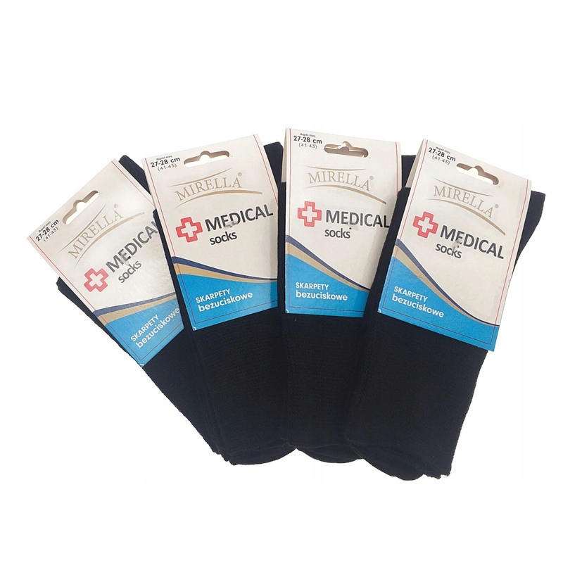 

5x Bezuciskowe Skarpety Medical 44-46 Czarne