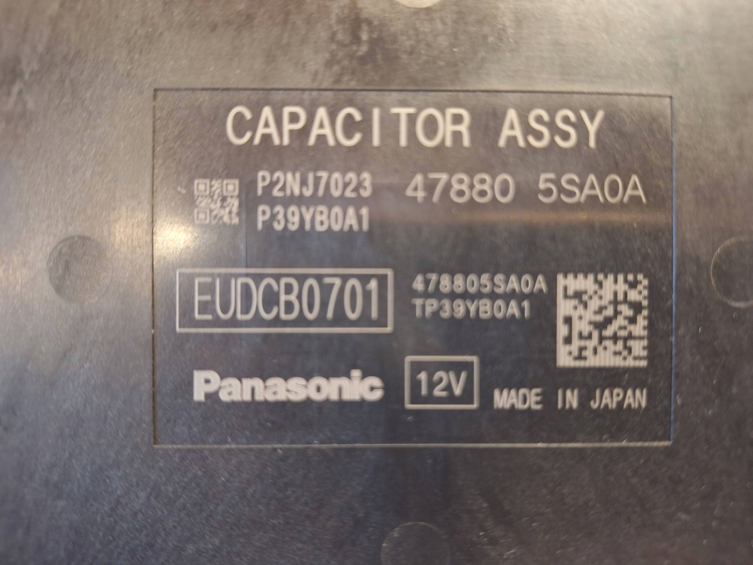 Renault Clio V module control unit P2NJ7023 478805SA0A CAPACI TOR ASSY