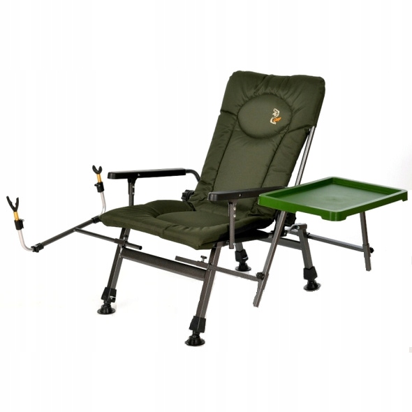 Elektrostatyk Fotel F5R STP Wędkarski + Stolik ST/P Nowa Wersja Model F5R ST/P
