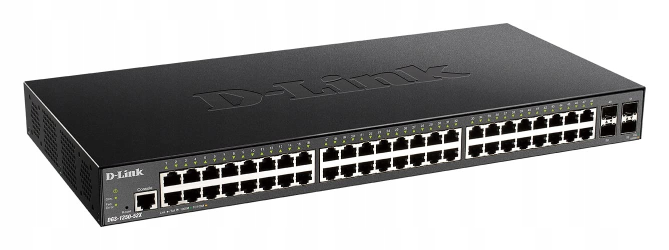 D-LINK 48-port Gigabit Smart Managed Switch with 4x 10G SFP+ ports — 5