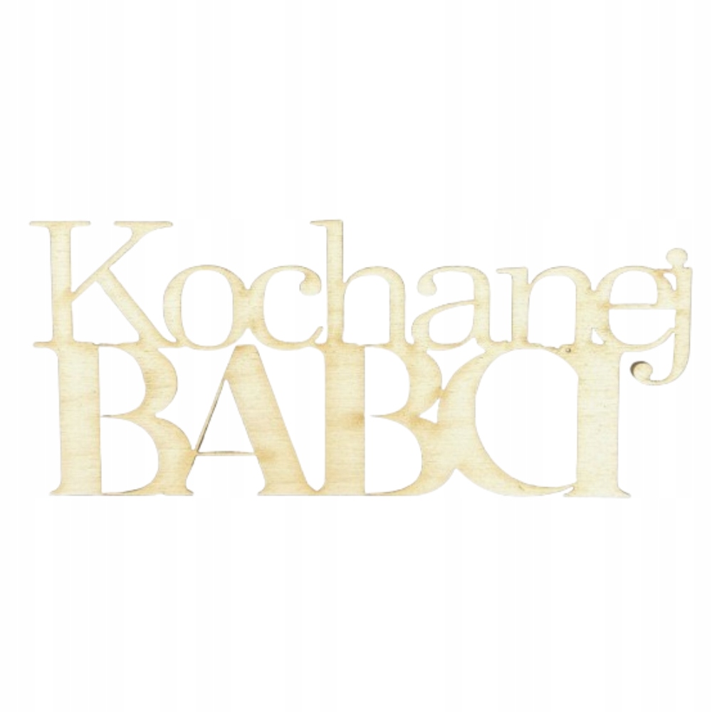 Napis Kochanej Babci Dekor Drewniany Decoupage