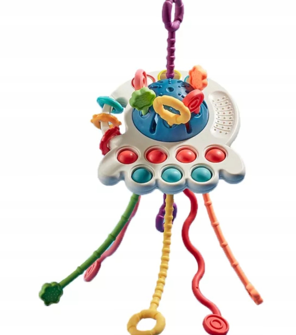 ZABAWKA SENSORYCZNA MONTESSORI GRYZAK NIEMOWLĄT Wiek dziecka 18 m +