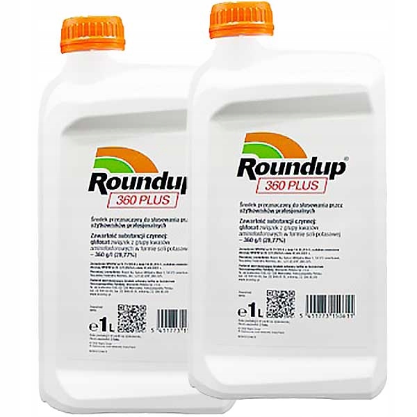 Oprysk Chwastobójczy Roundup Plus 360SL 2x1L Zwalcza Wszystkie Chwasty