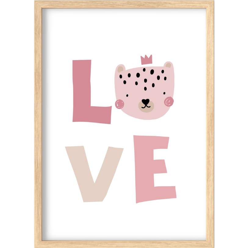 ZESTAW 3 PLAKATÓW 30X40 RÓŻOWE JEDNOROŻEC TĘCZA MIŚ LOVE MOTYL KUCYK KONIK Szerokość produktu 30 cm