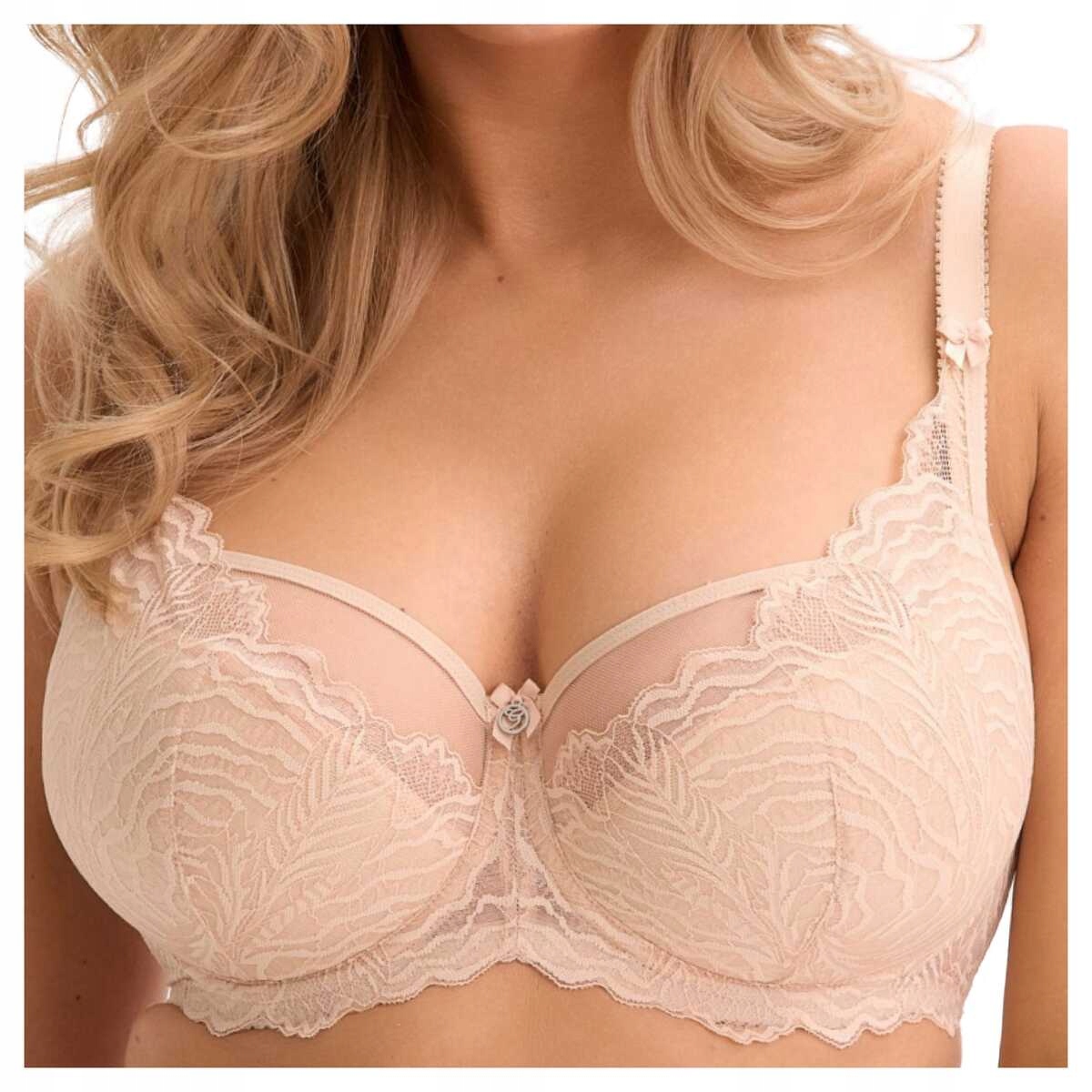 Gaia Polovyztužená podprsenka s krajkou Isla 1228 béžová 70G