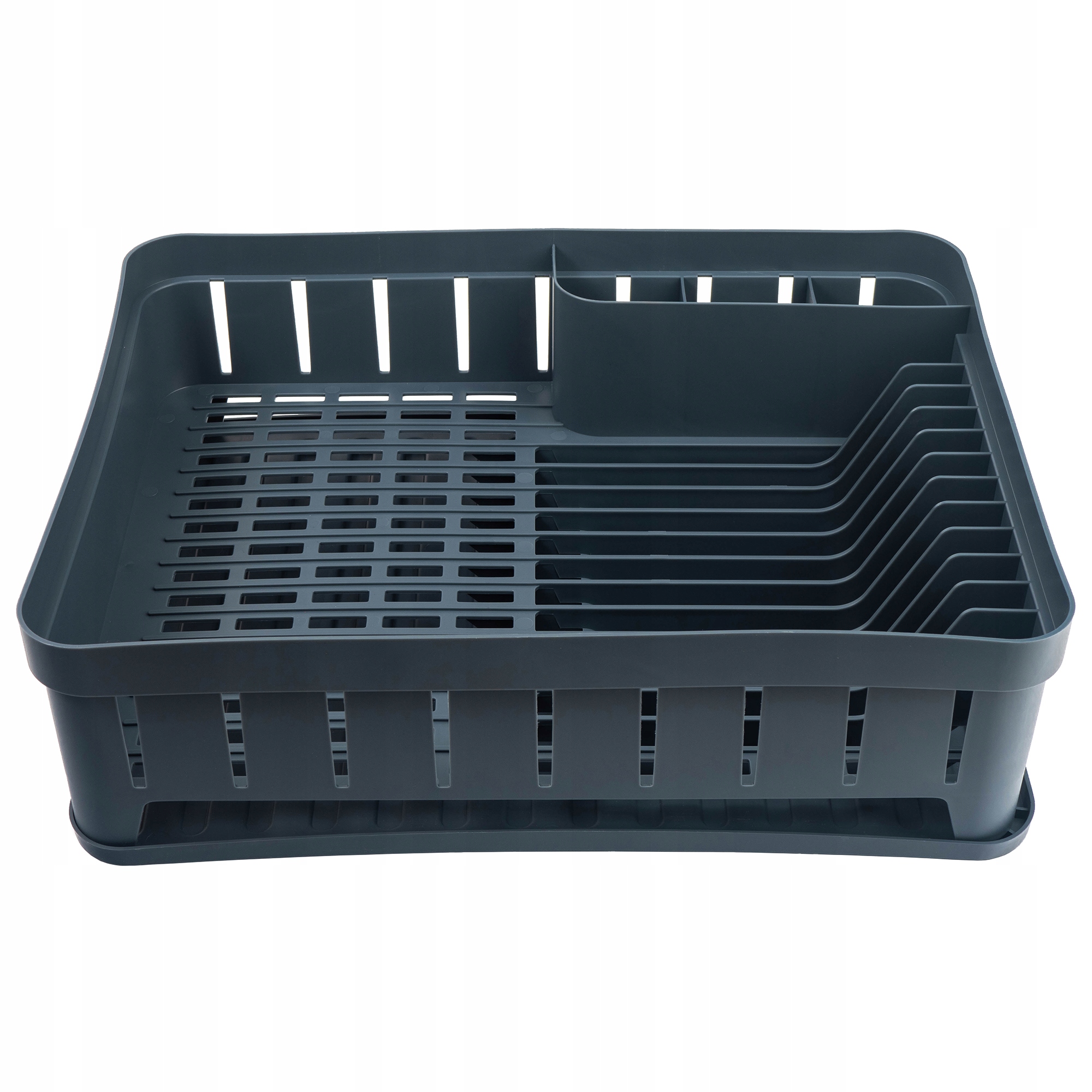 SUSZARKA DO NACZYŃ Z OCIEKACZEM JEDNOPOZIOMOWA CIEMNY POPIEL