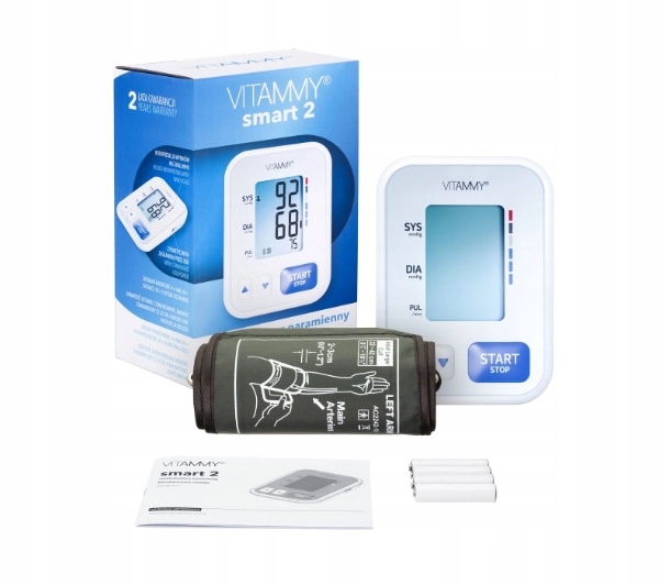 Ciśnieniomierz naramienny automatyczny Vitammy Smart 2 Wykrywanie arytmii
