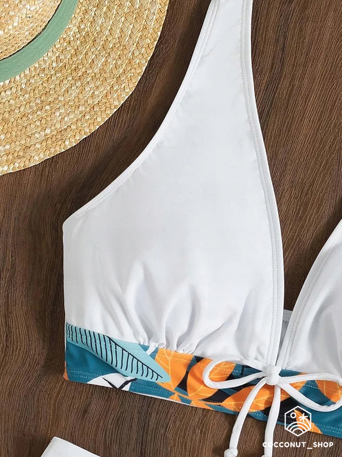 STRÓJ KĄPIELOWY BIKINI SPODENKI SZORTY TOP BOHO KWIATY WYSZCZUPLAJĄCY WZORY Rodzaj komplet