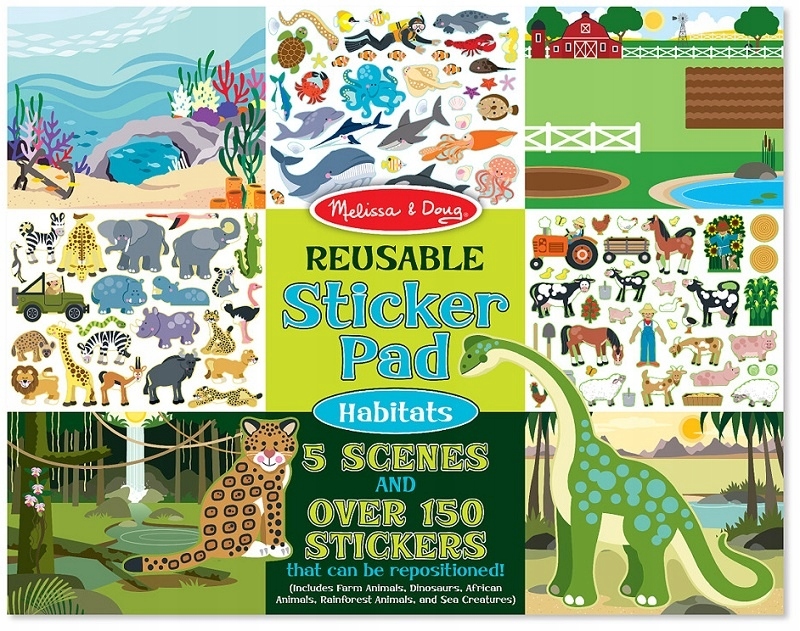 

Naklejki wielorazowego użytku Melissa and Doug 150