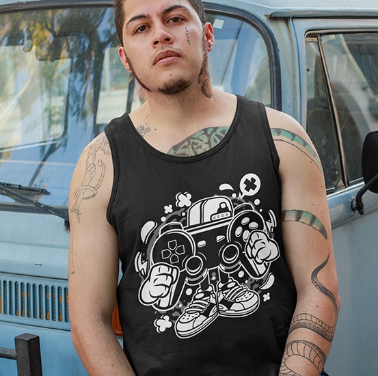 TANK TOP ANIMOWANE STREET GAMER Marka inna
