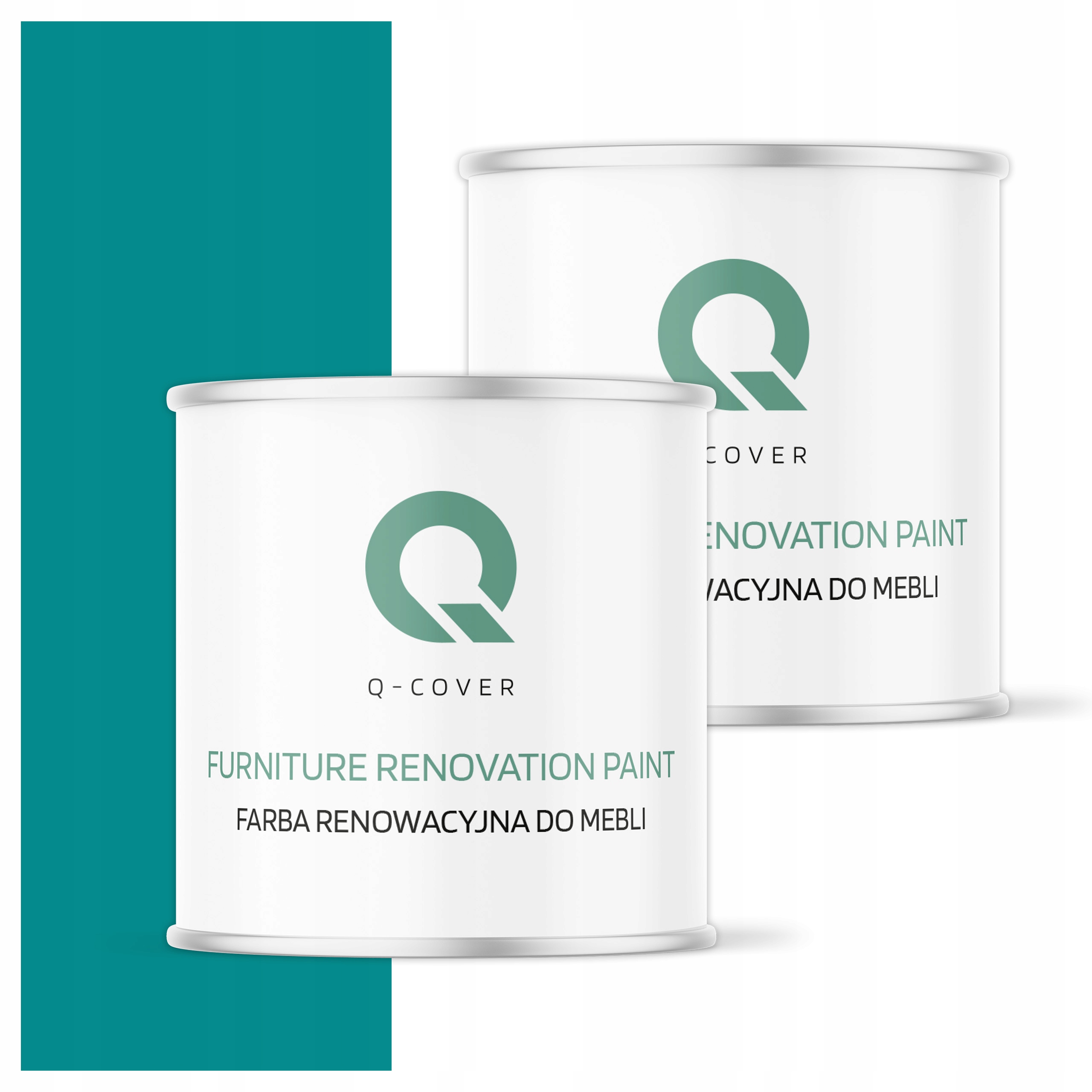 Farba na renováciu nábytku z dreva Ozdobná modrá tyrkysová 5018 Polomatná 2.5