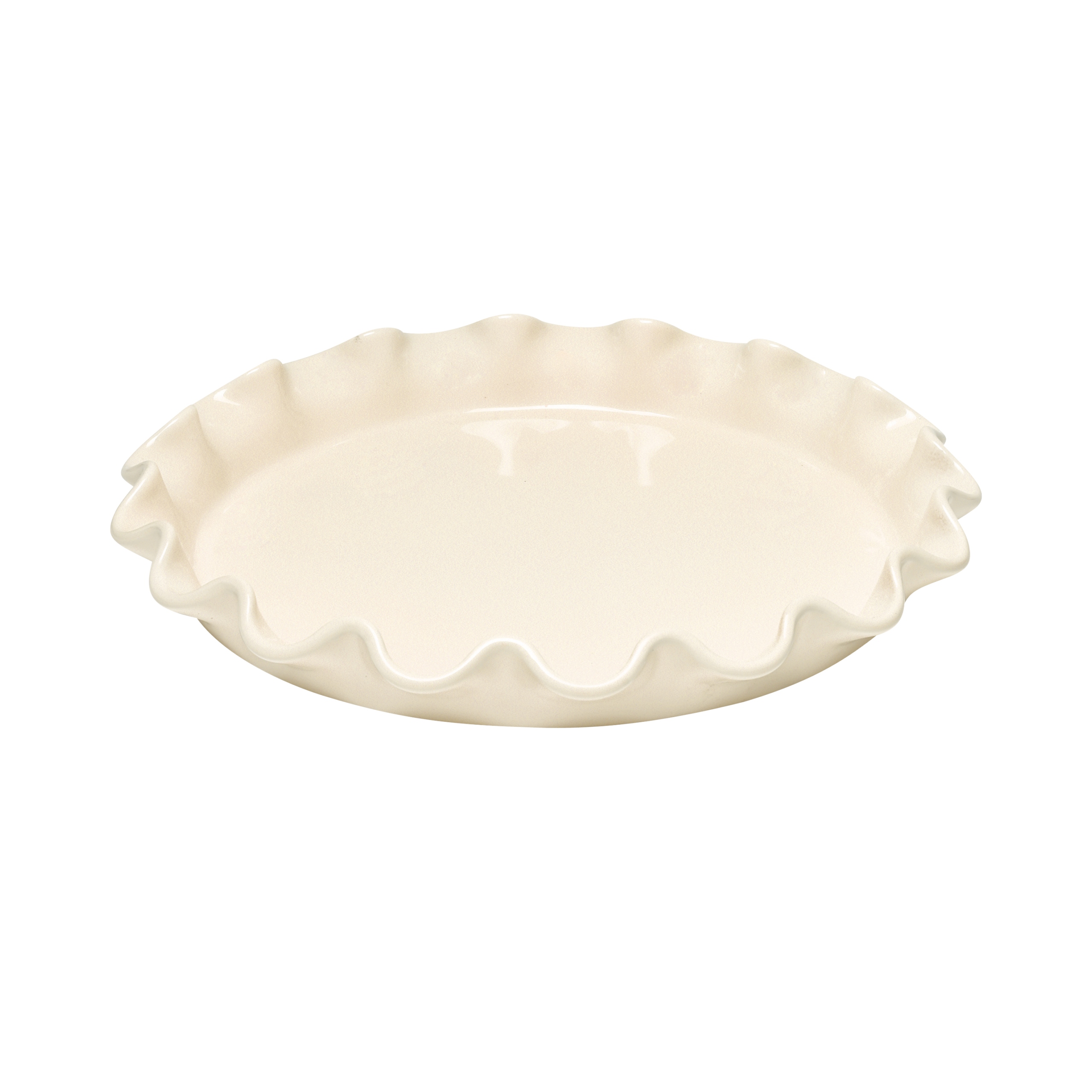 Emile Henry Natural Chic Keramická forma na strúhanie 33 cm s krémovým volánom