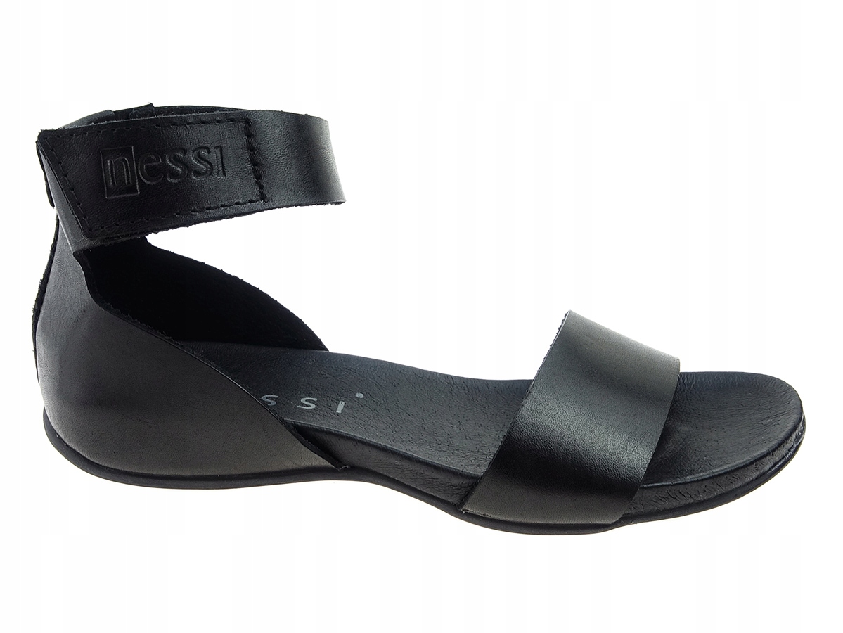 

Nessi sandały buty 50004 czarne, skóra New 38