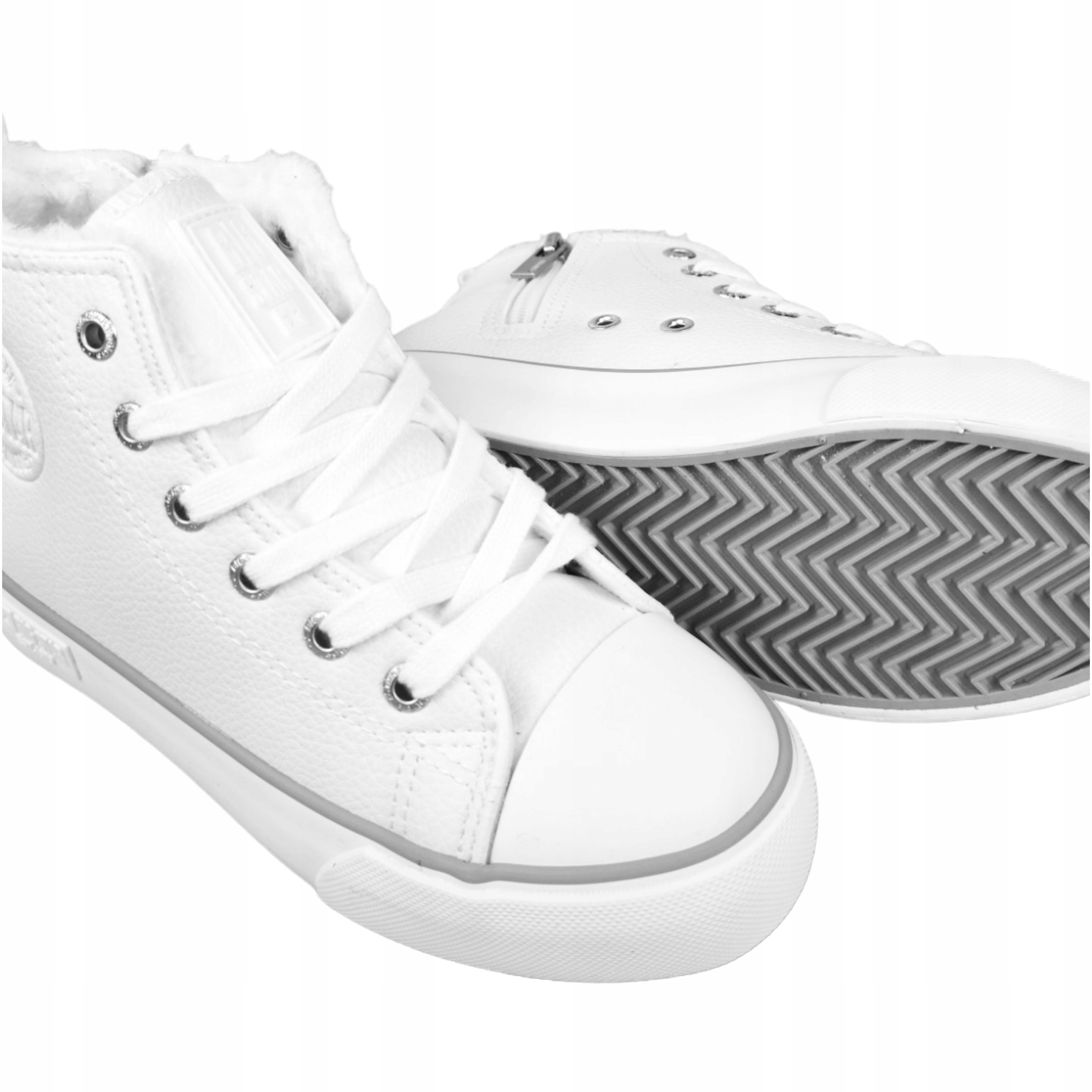 Buty dziecięce trampki ocieplane na zamek białe Big Star KK374227 29 Rodzaj zapięcia Suwaki