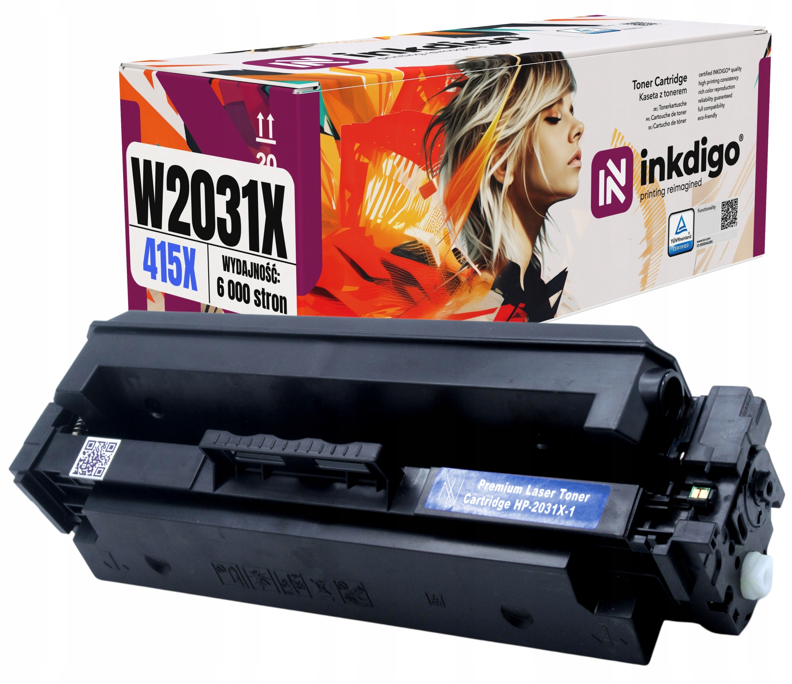 W2031X 415X Modrý Čip Náhradní toner pro Hp Color Laserjet M479FDW