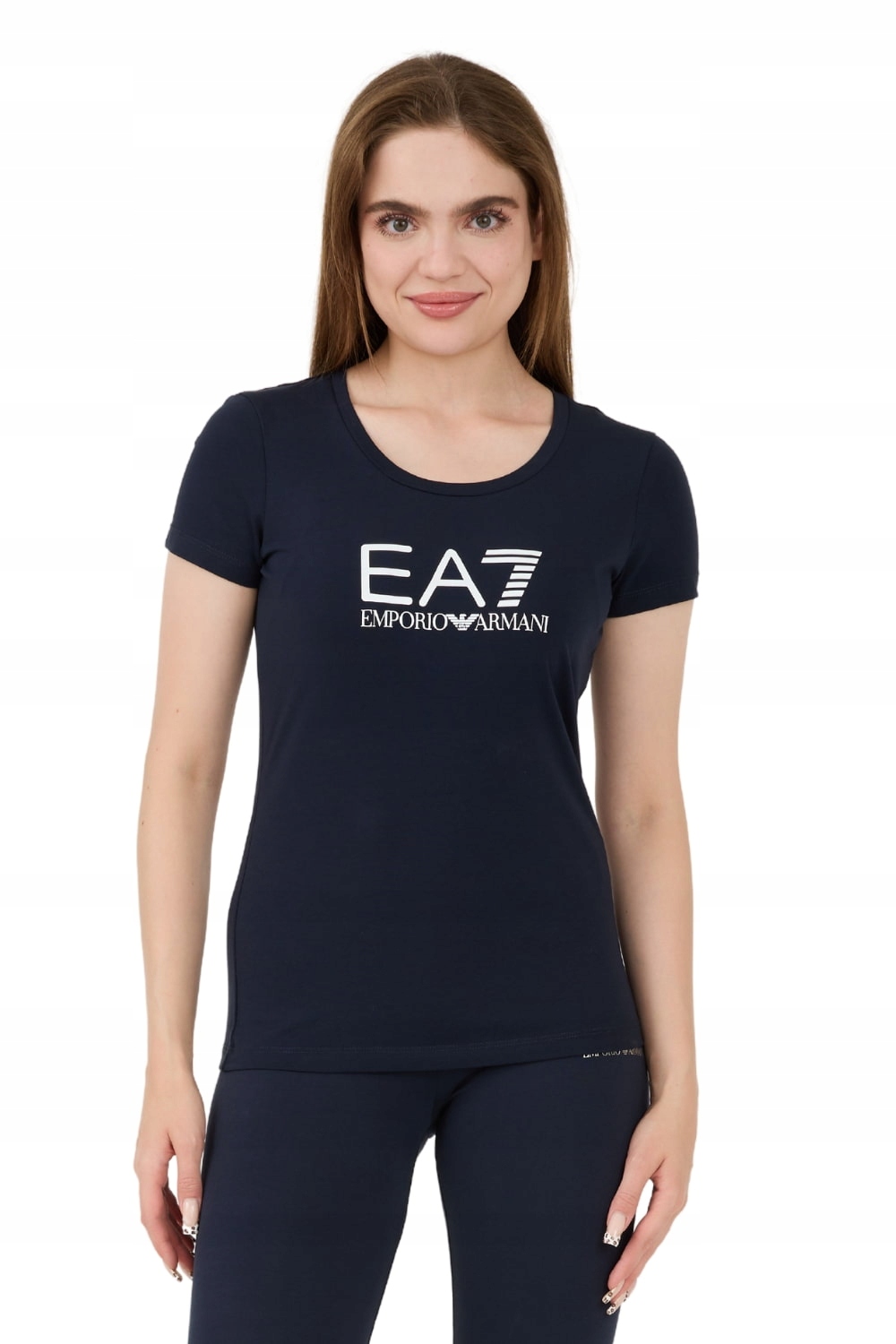 EA7 Tmavě modré dámské tričko S