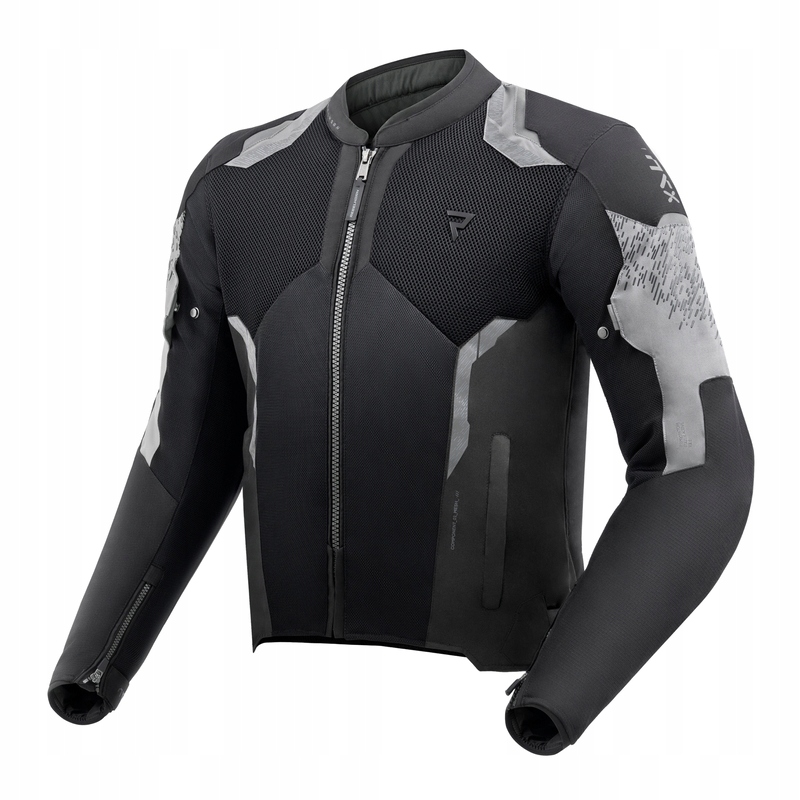 Textilná Motocyklová Bunda Rebelhorn Jax Black Grey (XL)