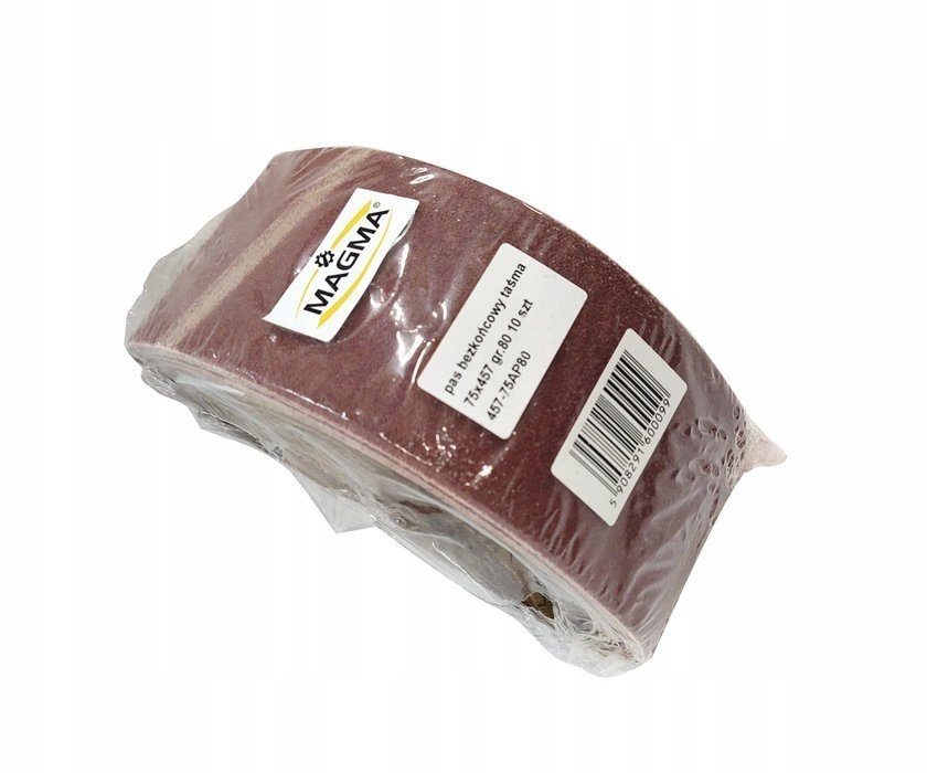 Taśma szlifierka pasy bezkońcowe 75X457 granulacja 80 10 szt