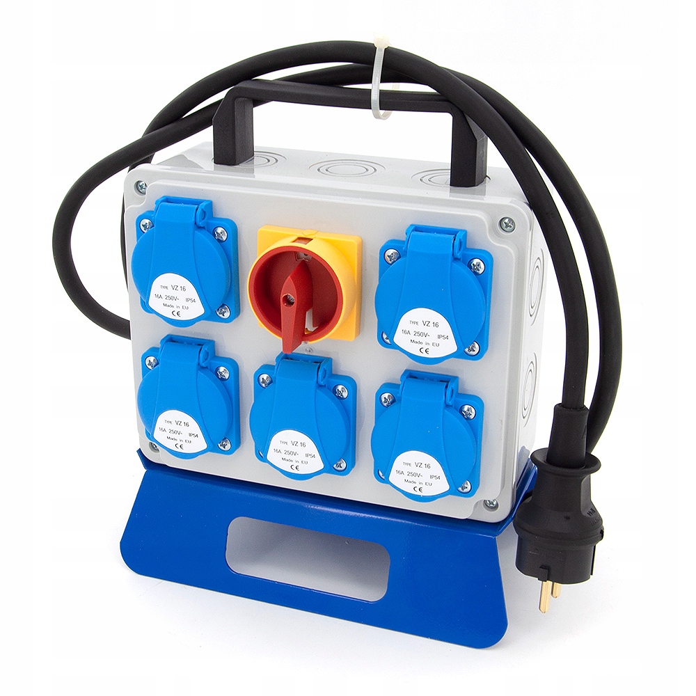 ROZDZIELNICA SKRZYNKA JEDNOFAZOWA PRZENOŚNA 5x230V