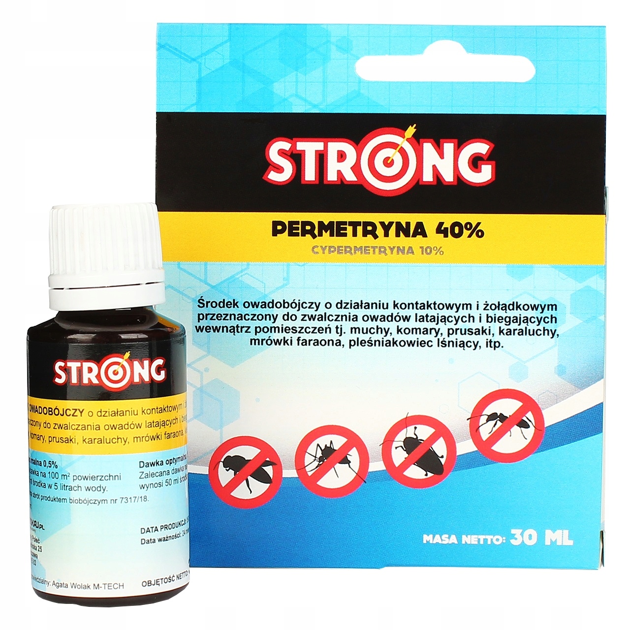 

Permetryna 40% Oprysk Komary Muchy Pchły Kleszcze
