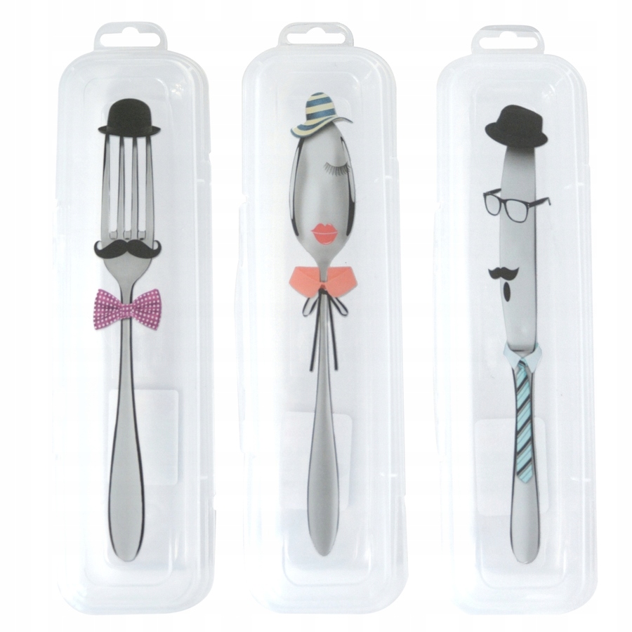 

Pojemnik podróżny na sztućce Hega 24x4x4 cm MIX