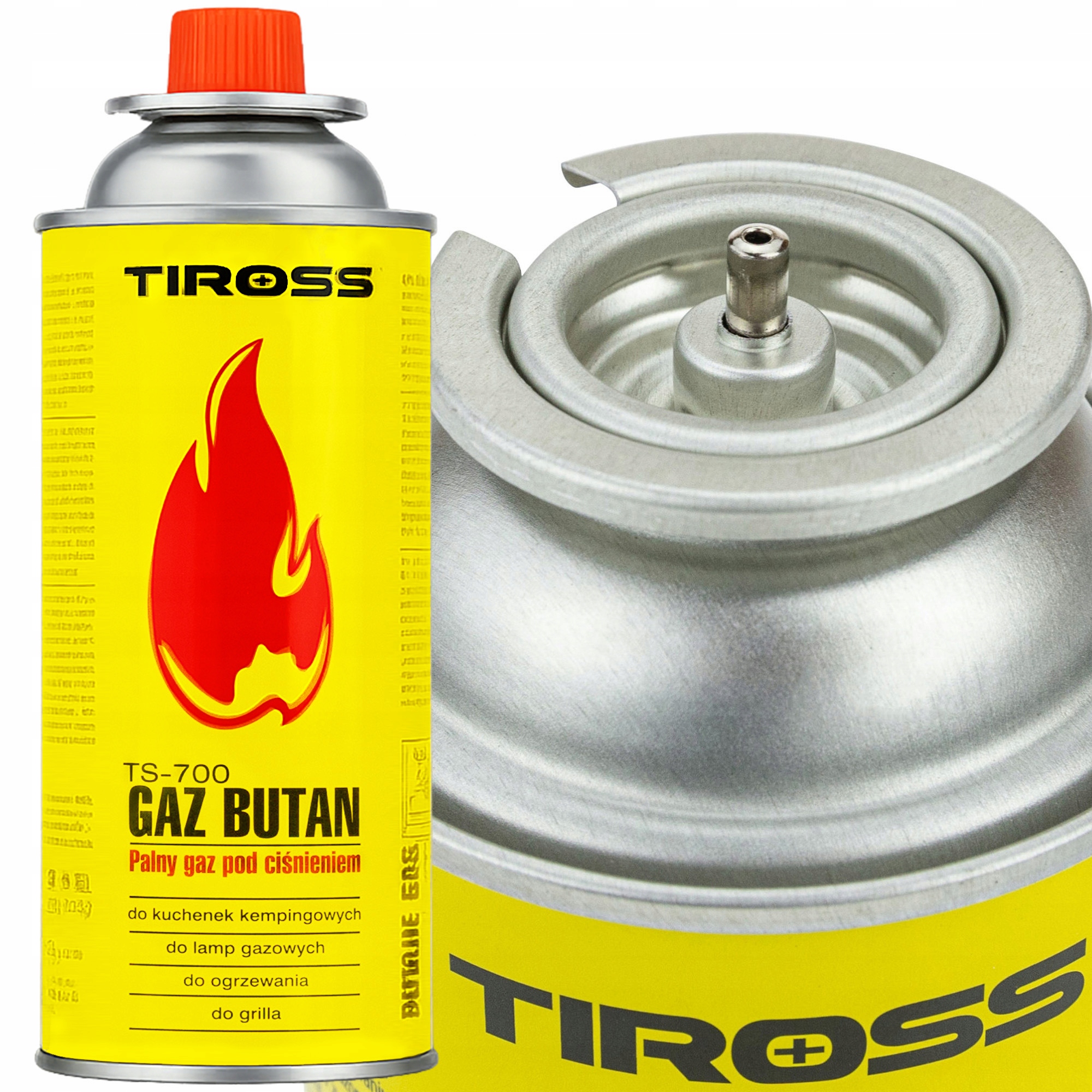 Kartusz Gazowy 400ml Tiross TS-700 Butan do Kuchenki Palnika Lutlampy 227g