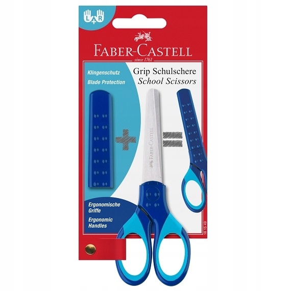

Nożyczki szkolne Grip Faber-Castell niebieskie
