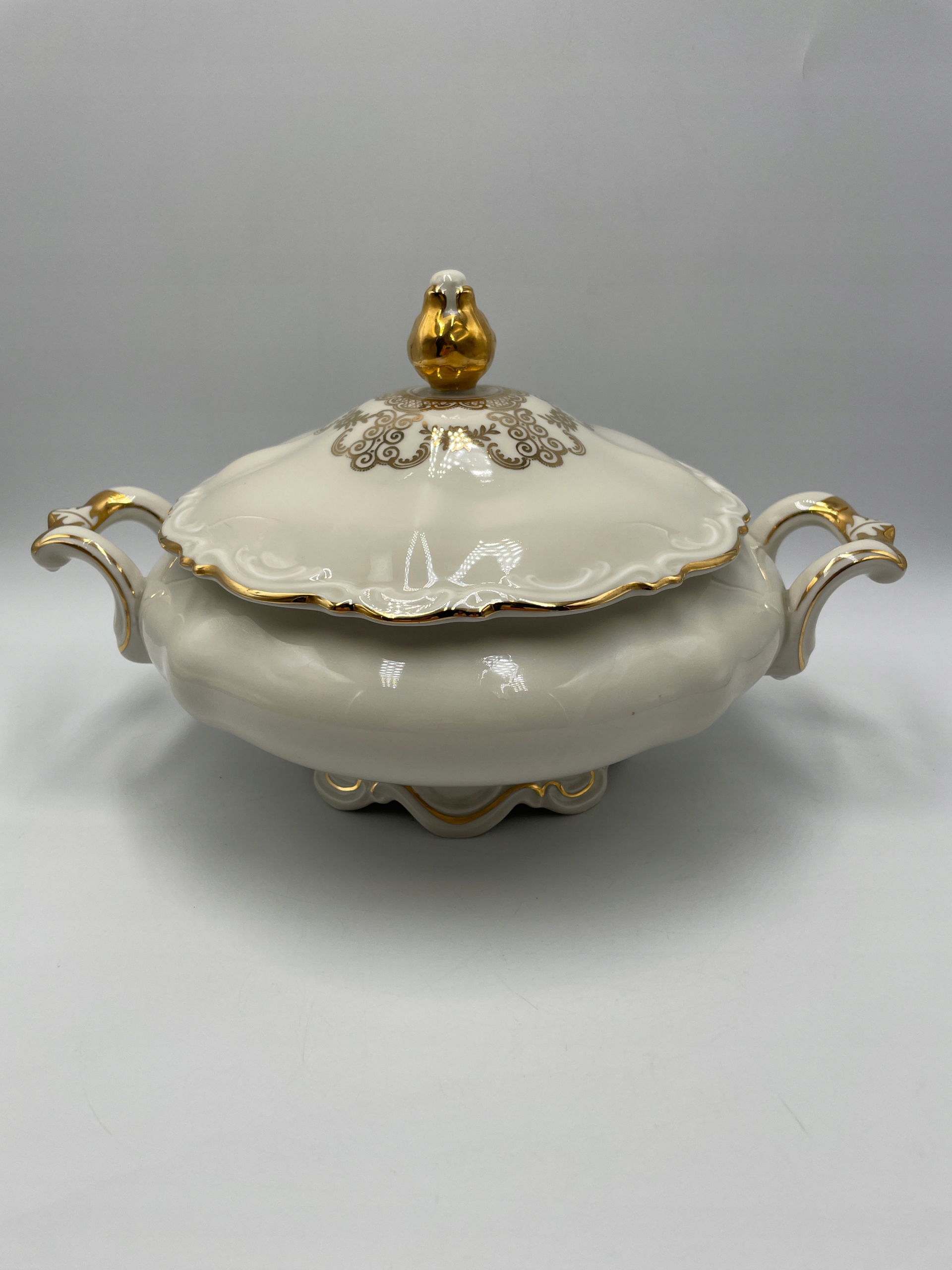 WAZON MITTERTEICH PORCELANA KOLOR KOŚĆ VINTAGE