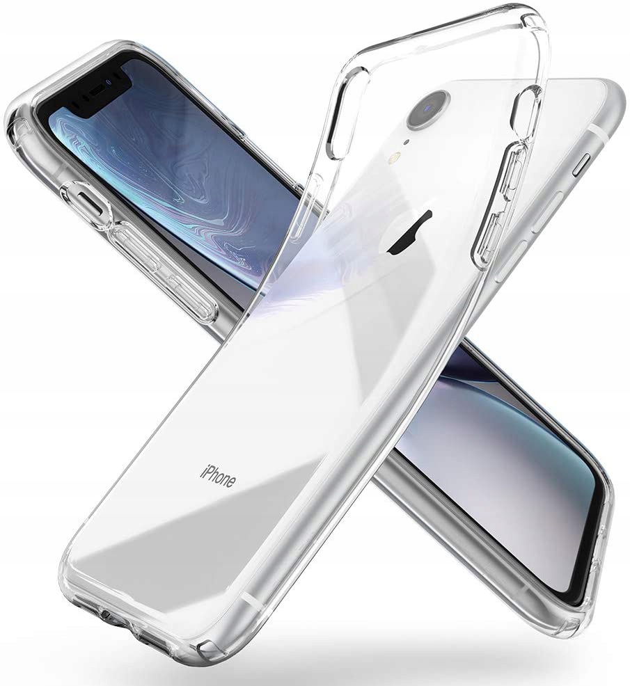 

Etui do iPhone Xr Clear Case Guma Szkło 9H