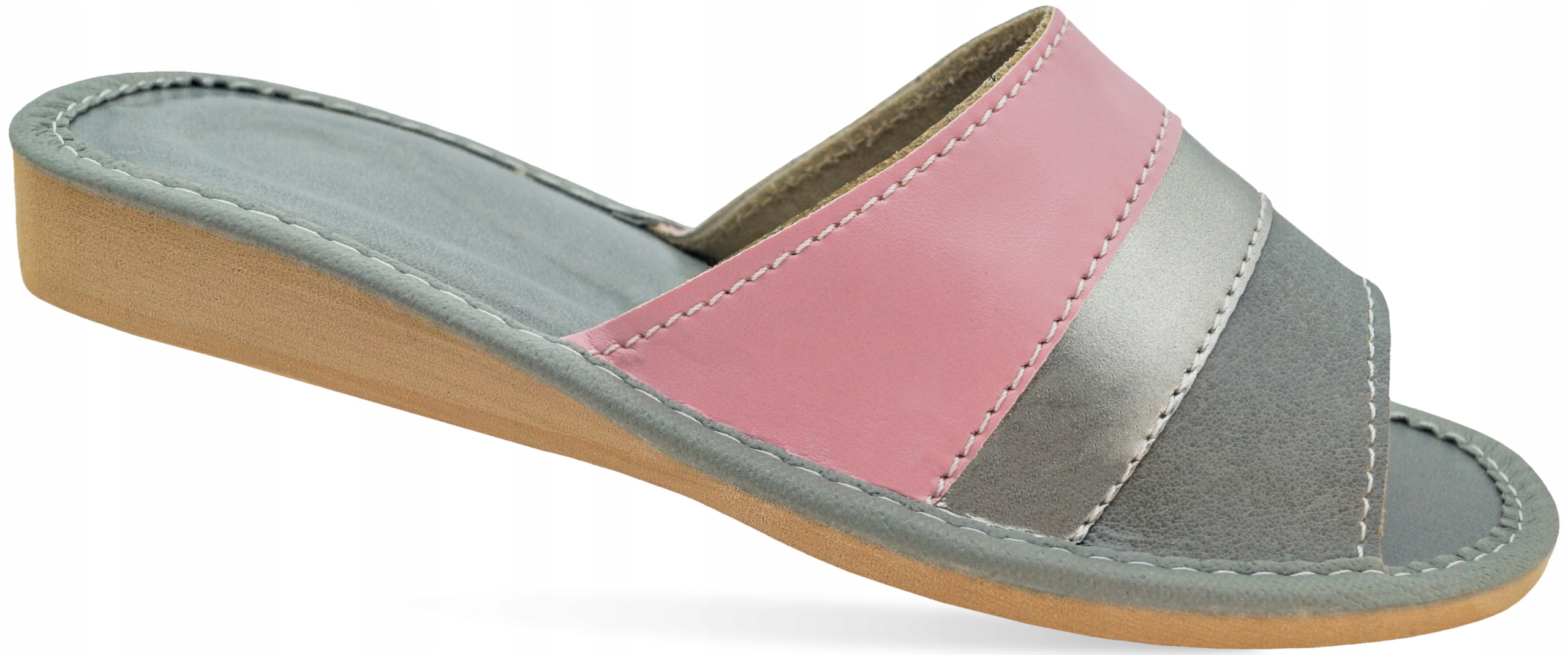 Pantofle, Laczki Damskie, Kapcie Skórzane, Bardzo lekkie Obuwie domowe r.42 EAN (GTIN) 5906546190173