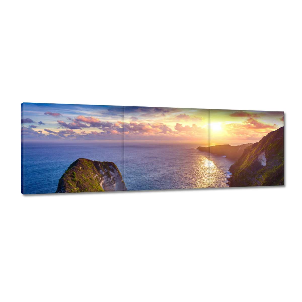Obrazy 150x50 Západ slunce nad mořem