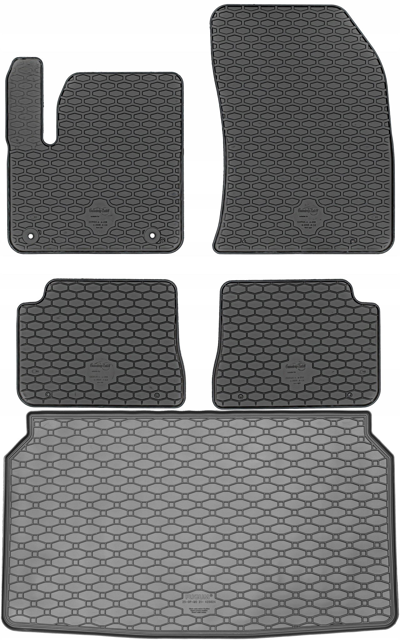 Opel Mokka-e Crossover 2021- Sada Koberce batožinový priestor