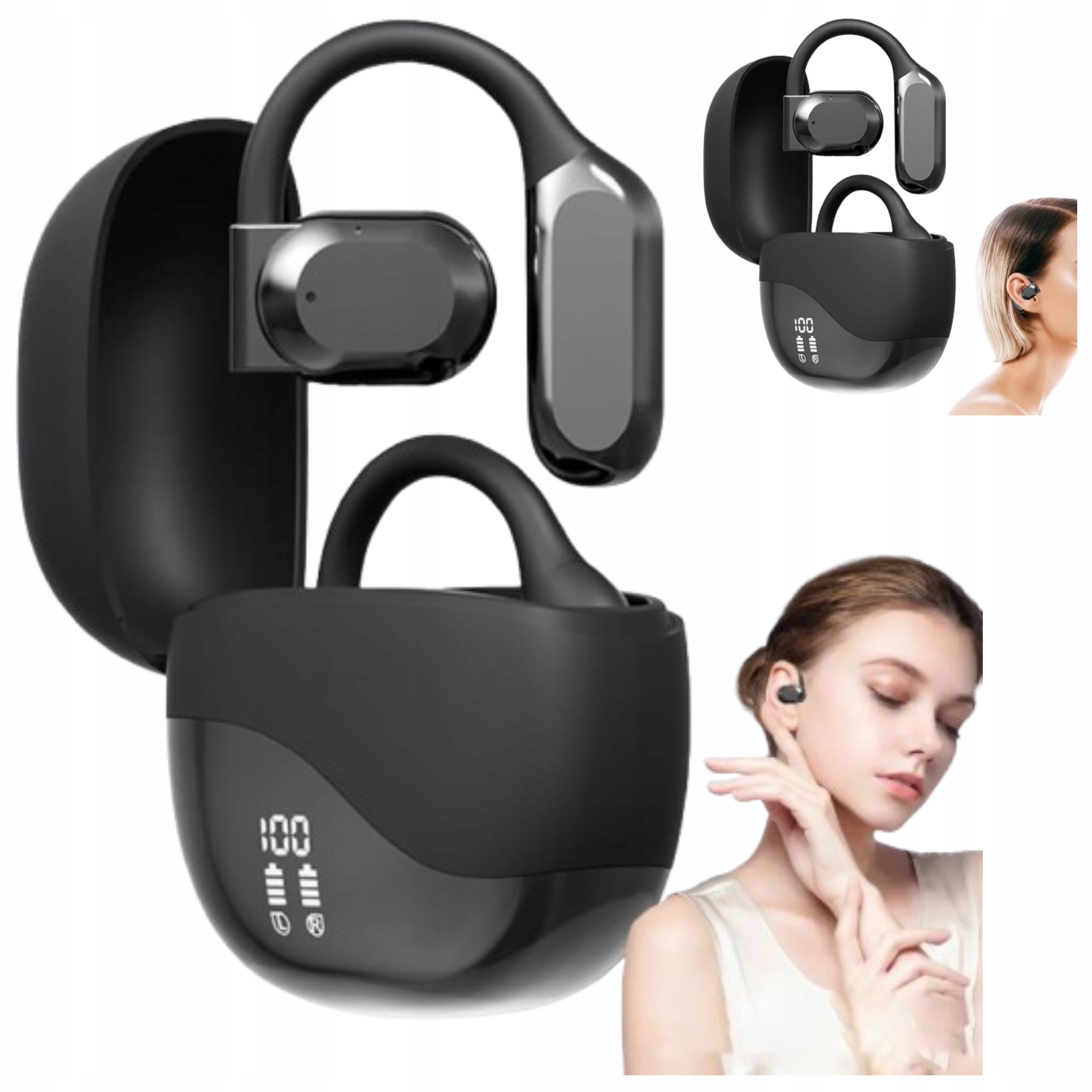 Tlumacz Sluchawkowy Translator Bt 5.3 Nauszne Siuchawki Bezprzewodowy