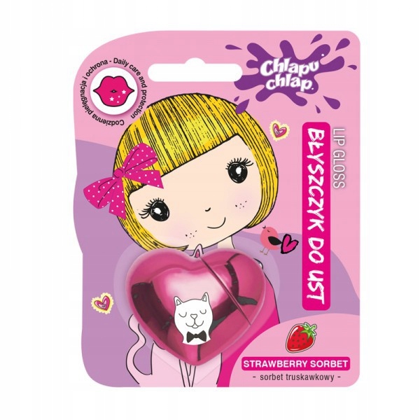 ESTETICA BŁYSZCZYK DO UST SERCE STRAWBERRY SORBET