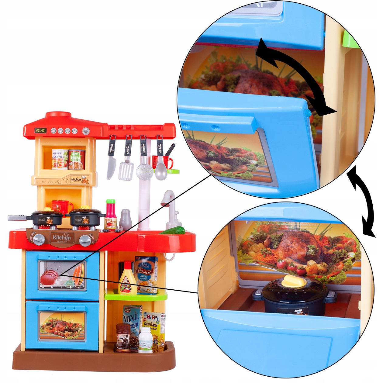 KUCHNIA INTERAKTYWNA ZLEW KOSZYK GARNKI WARZYWA Materiał Karton Plastik