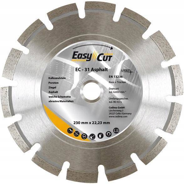 Diamantový řezací kotouč EC-31 125x2,1x10x22,23 mm Cedima