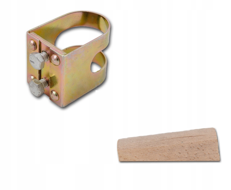 Zestaw: ścisk śrubowy + klin do kosy