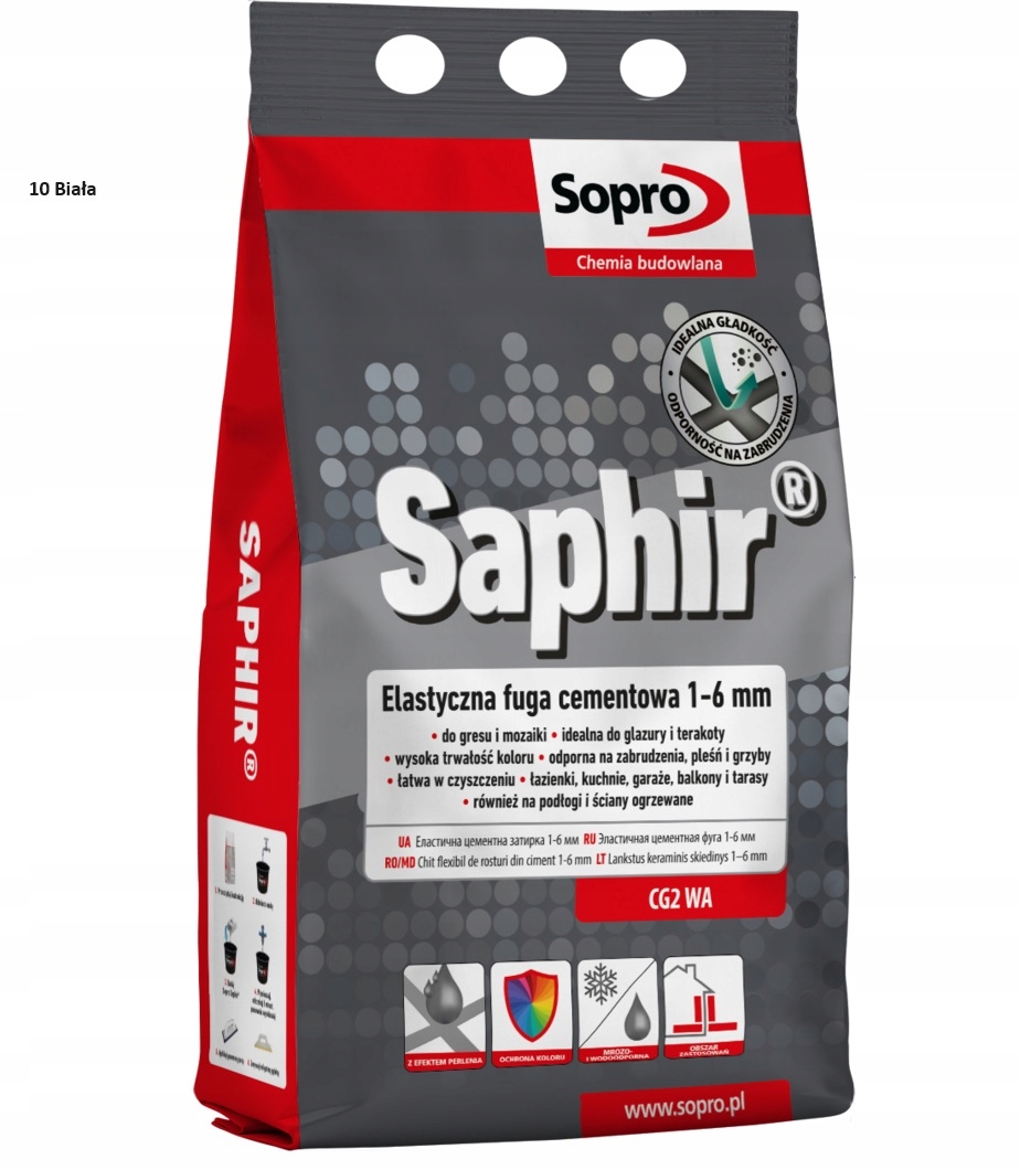 Fuga elastyczna Sopro biel 4 kg