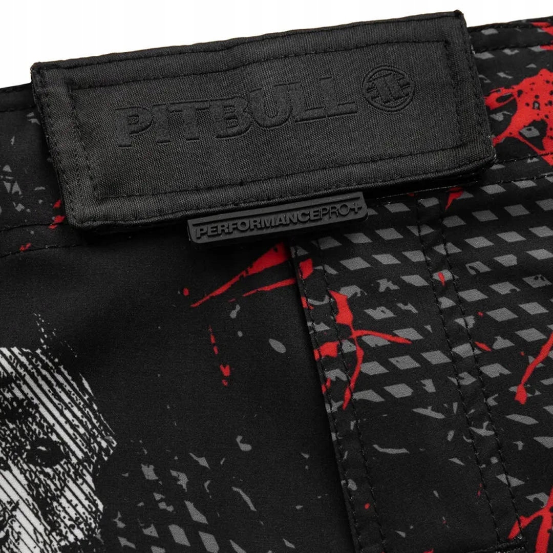 Krótkie spodenki męskie Pit Bull Mesh Performance Pro Blood Dog r. M Rozmiar M