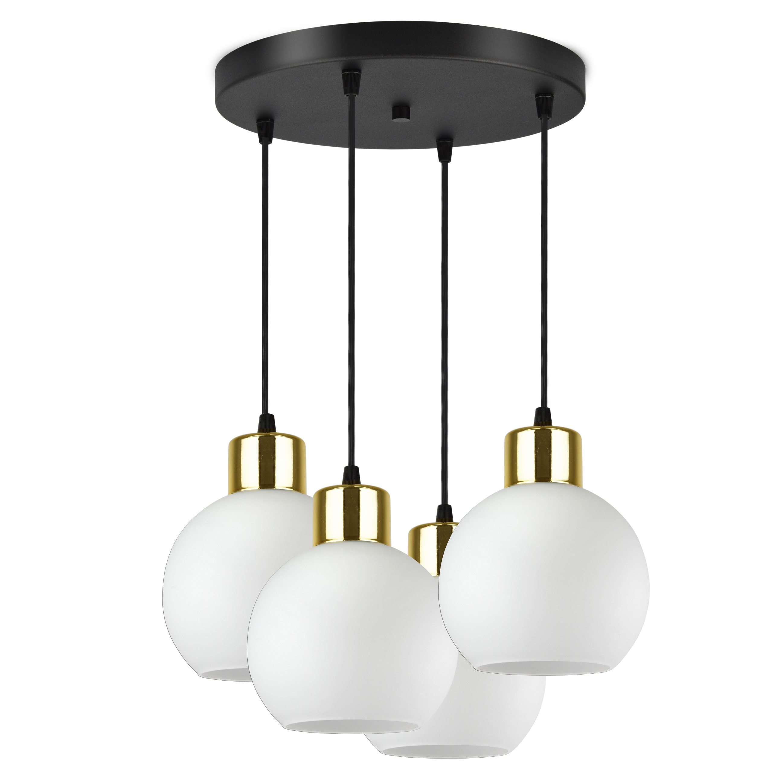 Závěsná lampa Lustr Skleněné Mléčné koule Led