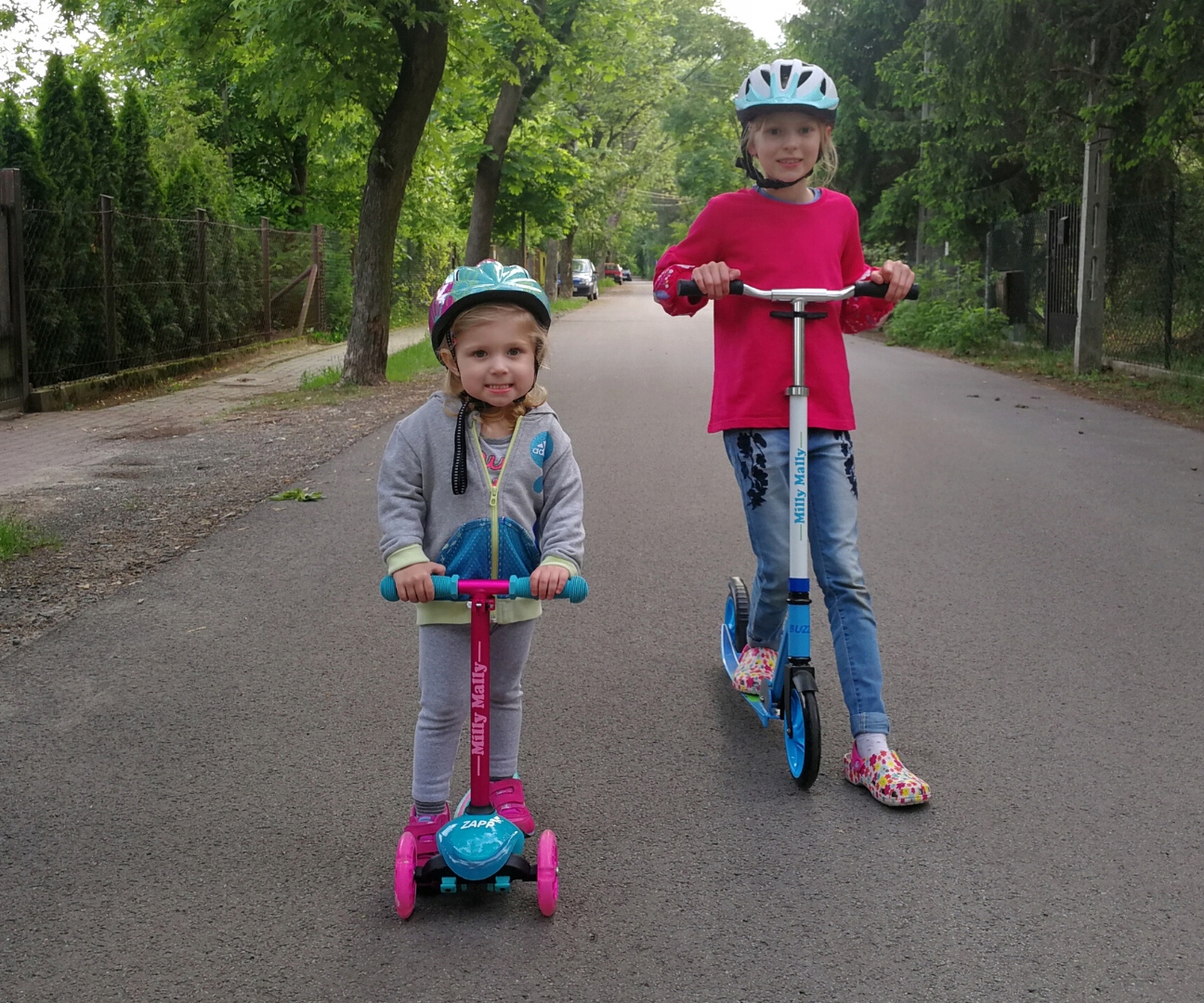 HULAJNOGA TRÓJKOŁOWA SKŁADANA BALANSOWA DLA DZIECI Koła Kauczukowe