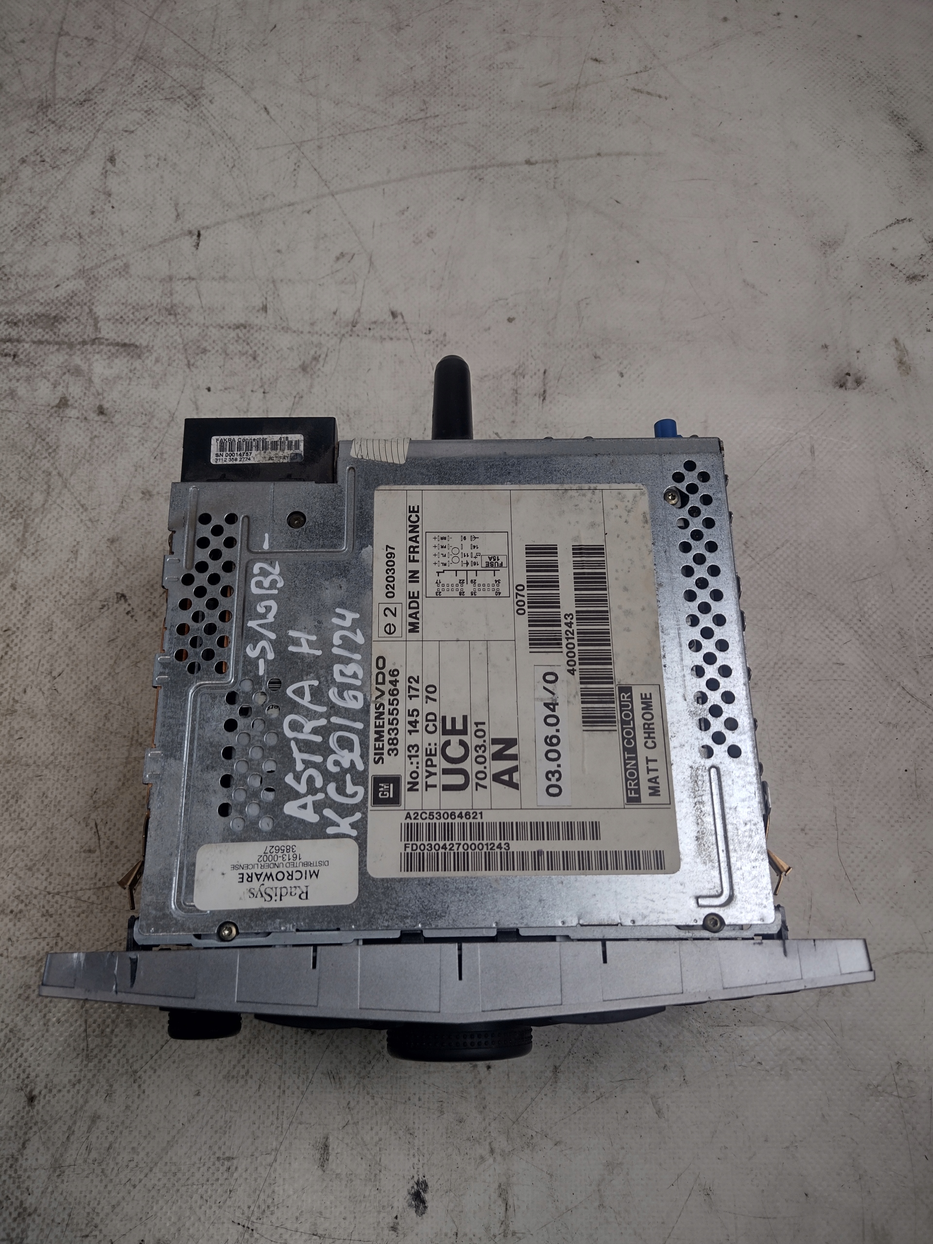 radio navigation Opel Astra H III 383555646