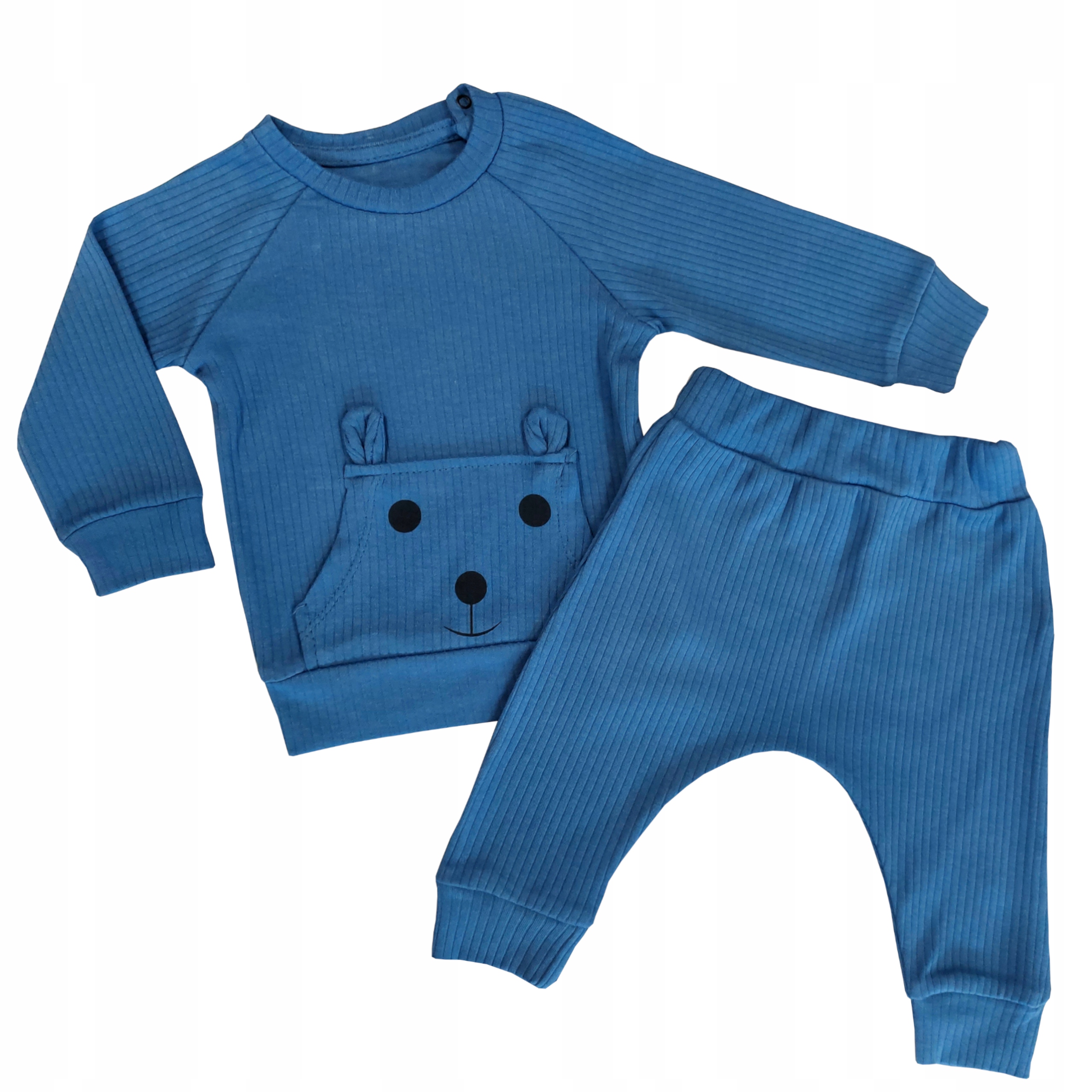 

Dres niemowlęcy 92 prążkowany bluza spodnie 18 m